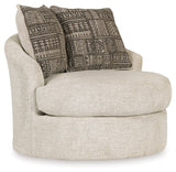 Soletren Stone Swivel Accent Chair - Ornate Home