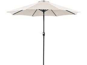 Soli 9' Outdoor Umbrella w/ Auto Tilt + 21" Round Base - Ornate Home