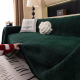 Solid Color Chenille Sofa Cover Blanket Furniture Covers for Sofas and Loveseats - Ornate Home