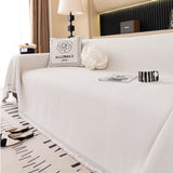 Solid Color Chenille Sofa Cover Blanket Furniture Covers for Sofas and Loveseats - Ornate Home