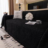 Solid Color Chenille Sofa Cover Blanket Furniture Covers for Sofas and Loveseats - Ornate Home