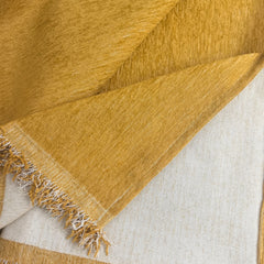Solid Color Chenille Sofa Throw Blanket, Modern Decor Soft Couch Cover with Fringes - Ornate Home