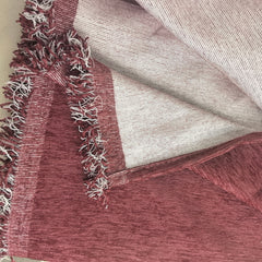 Solid Color Chenille Sofa Throw Blanket, Soft & Plush Decorative Couch Throw Cover - Ornate Home