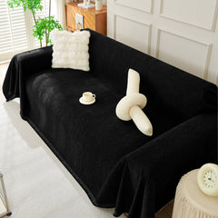 Solid Color Chenille Sofa Throw Blanket, Soft & Plush Decorative Couch Throw Cover - Ornate Home