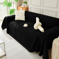 Solid Color Chenille Sofa Throw Blanket, Soft & Plush Decorative Couch Throw Cover - Ornate Home