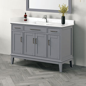 Soline White/Gray Vanity Set - Ornate Home