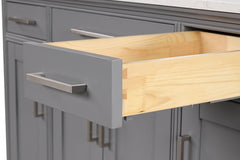 Soline White/Gray Vanity Set - Ornate Home