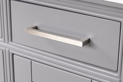 Soline White/Gray Vanity Set w/ Mirror - Ornate Home