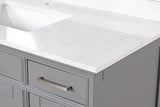 Soline White/Gray Vanity Set w/ Mirror - Ornate Home
