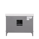 Soline White/Gray Vanity Set w/ Mirror - Ornate Home