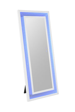 Solinus White Floor Mirror - Ornate Home
