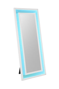 Solinus White Floor Mirror - Ornate Home