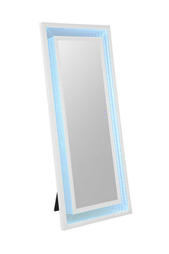 Solinus White Floor Mirror - Ornate Home