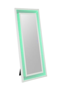 Solinus White Floor Mirror - Ornate Home