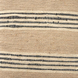 Solis Brown/Beige/Black Base Upholstered Stripe Seat Accent Bench - Ornate Home