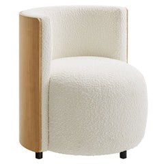 Solis Natural/Ivory Boucle Accent Chair - Ornate Home