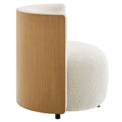 Solis Natural/Ivory Boucle Accent Chair - Ornate Home
