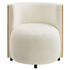 Solis Natural/Ivory Boucle Accent Chair - Ornate Home
