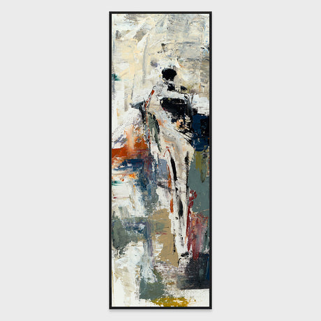Solo I Multicolor Painting Art 24x72 by Buddy Whitlock - Ornate Home