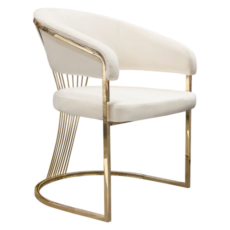 Solstice Cream Dining Chair - Ornate Home