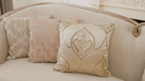 Solstice Luxe Beige/Gold Trim Sofa / HD-S7005 - Ornate Home