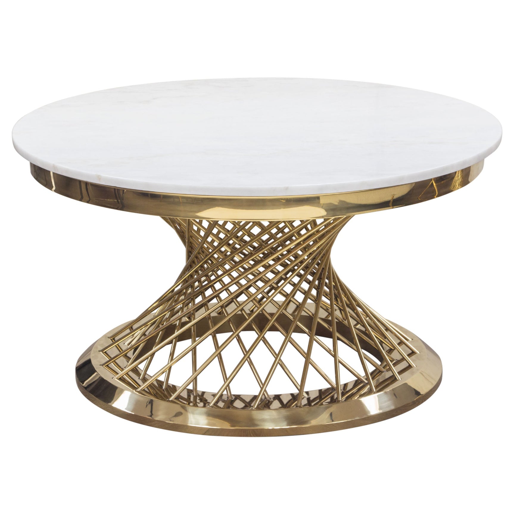 Solstice Marble Round Coffee Table - Ornate Home