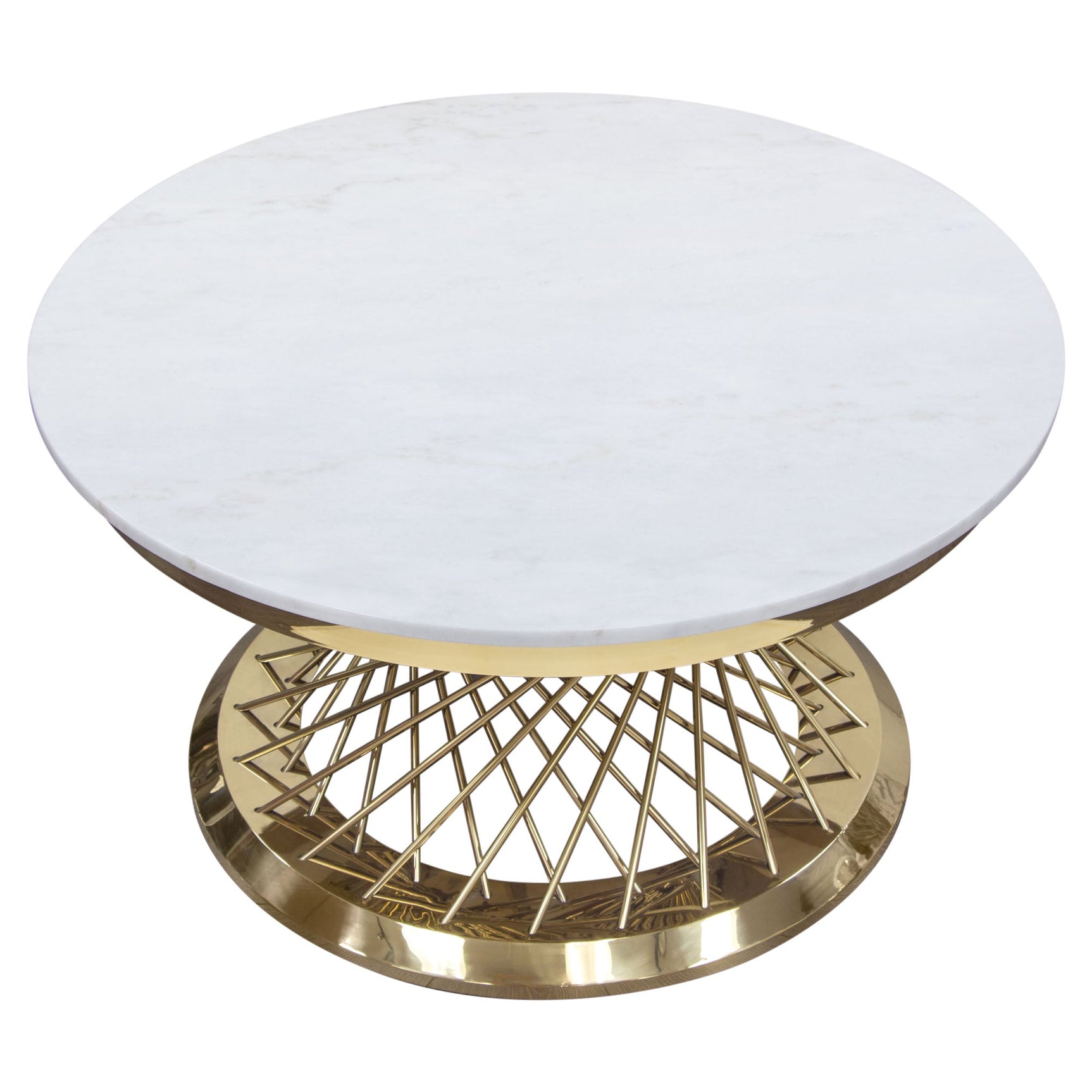 Solstice Marble Round Coffee Table - Ornate Home