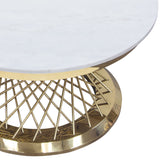 Solstice Marble Round Coffee Table - Ornate Home