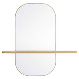 Solstice Oak Large Oval Mirror - Ornate Home