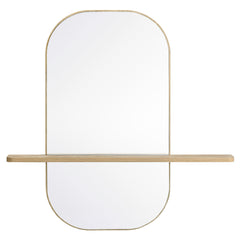 Solstice Oak Large Oval Mirror - Ornate Home