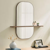 Solstice Walnut Large Oval Mirror - Ornate Home