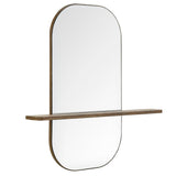Solstice Walnut Large Oval Mirror - Ornate Home
