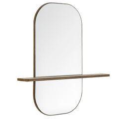 Solstice Walnut Large Oval Mirror - Ornate Home