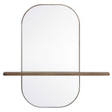 Solstice Walnut Large Oval Mirror - Ornate Home