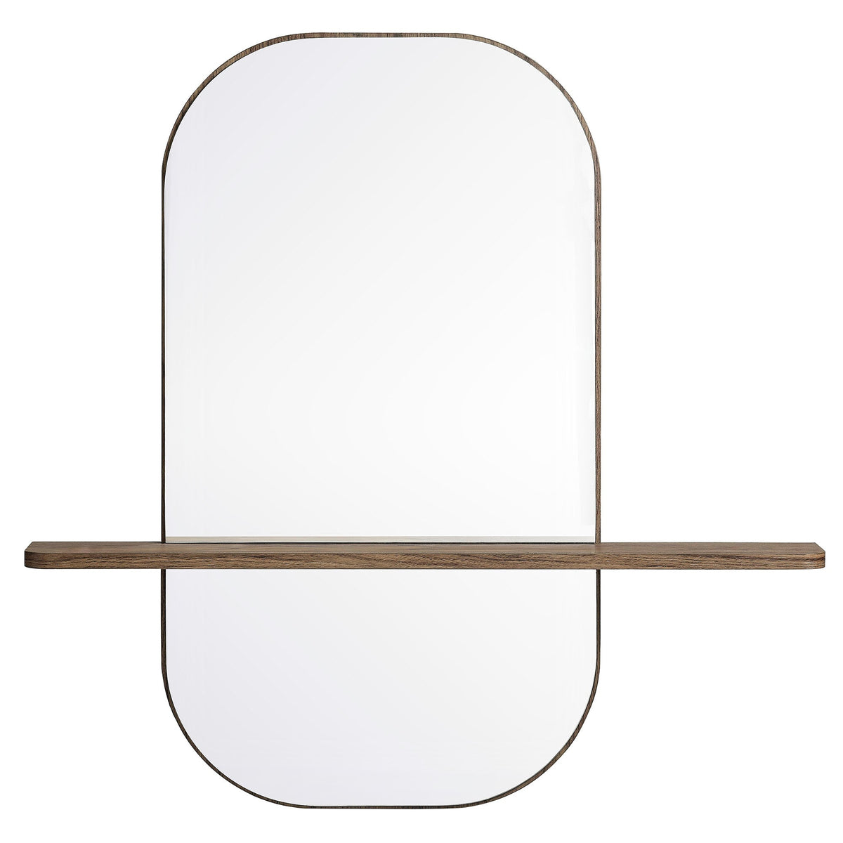 Solstice Walnut Large Oval Mirror - Ornate Home