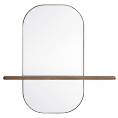 Solstice Walnut Large Oval Mirror - Ornate Home