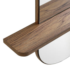 Solstice Walnut Large Oval Mirror - Ornate Home