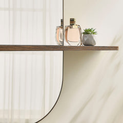 Solstice Walnut Large Oval Mirror - Ornate Home