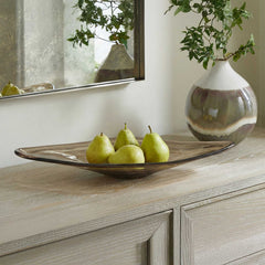 Soluna Brown Indoor-Outdoor Glass Bowl - Ornate Home