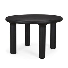 Soma Black 48" Round Dining Table - Ornate Home