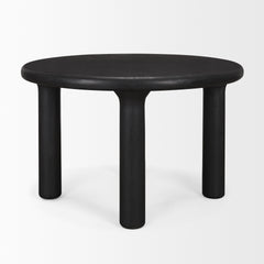 Soma Black 48" Round Dining Table - Ornate Home