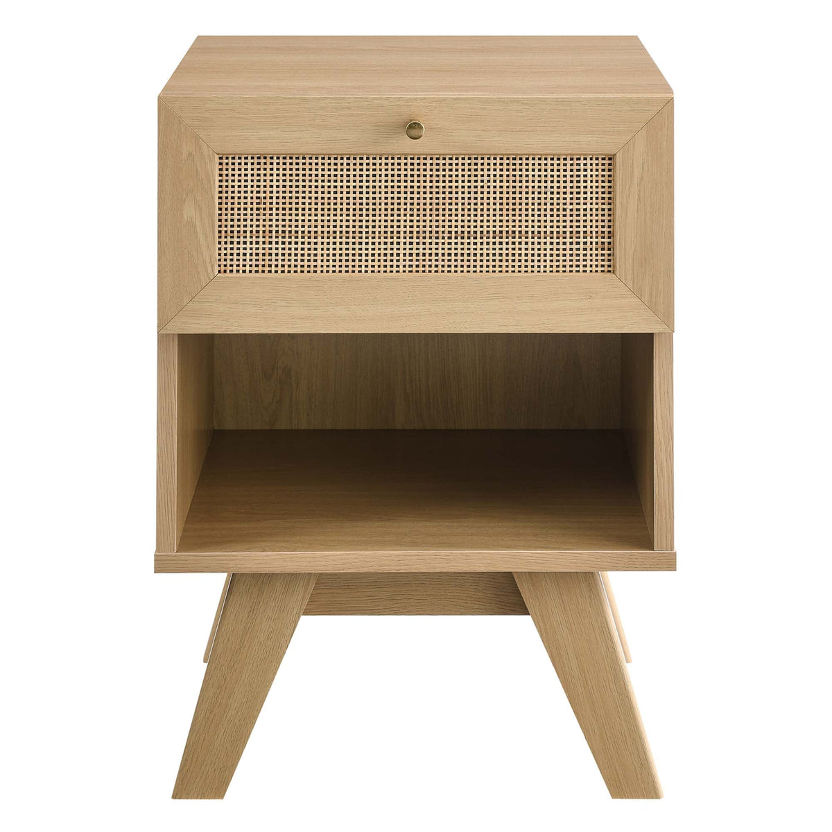Soma Oak 1-Drawer Nightstand - Ornate Home