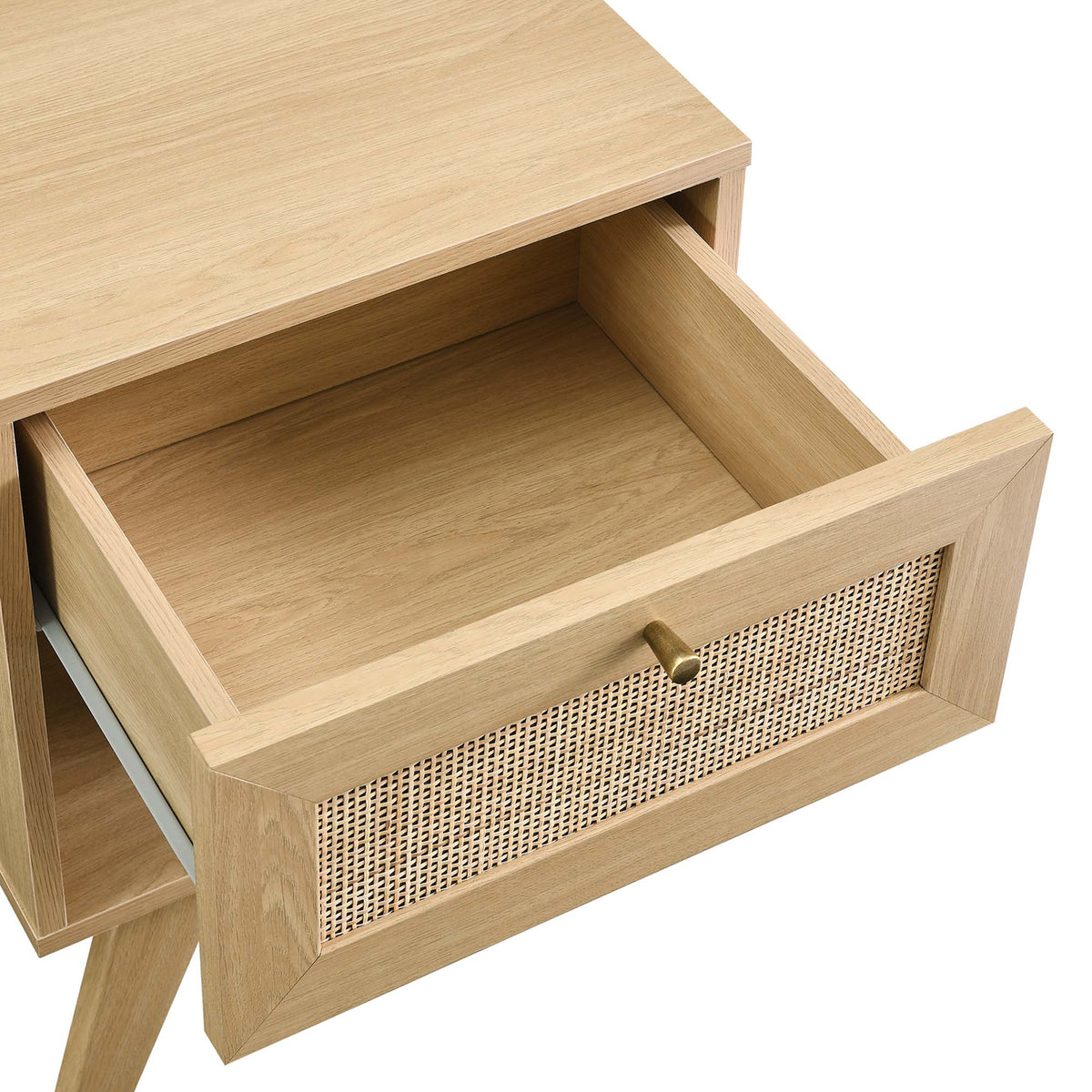 Soma Oak 1-Drawer Nightstand - Ornate Home