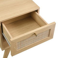 Soma Oak 1-Drawer Nightstand - Ornate Home