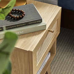 Soma Oak 1-Drawer Nightstand - Ornate Home