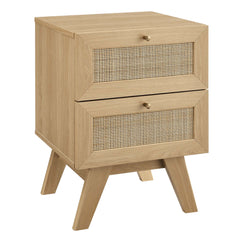 Soma Oak 2-Drawer Nightstand - Ornate Home