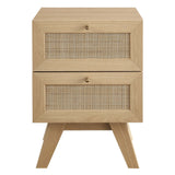 Soma Oak 2-Drawer Nightstand - Ornate Home