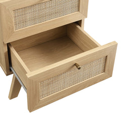 Soma Oak 2-Drawer Nightstand - Ornate Home