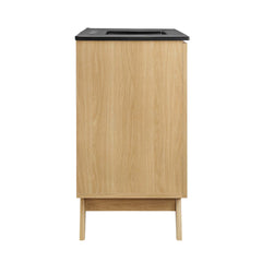 Soma Oak/Black 36" Bathroom Vanity - Ornate Home