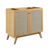 Soma Oak/Black 36" Bathroom Vanity - Ornate Home